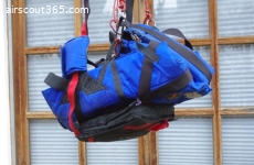 Original Kniehänger blau mit Schirm